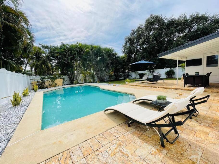 Tropical Oasis House Private Pool Family Yard Villa Форт Лодърдейл Екстериор снимка